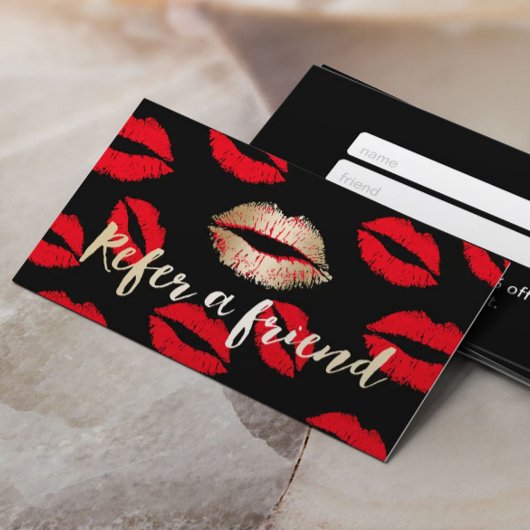 Référencement Carte de parrainage | Artiste maquillage Motif des