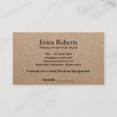 Référencement Carte de parrainage | Bonjour Beau Salon Rustic Kr (Dos)