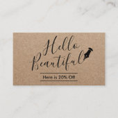 Référencement Carte de parrainage | Bonjour Beau Salon Rustic Kr (Devant)