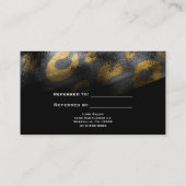 Référencement Carte de parrainage client ombres noires et imprim (Dos)