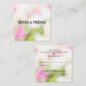 Référencement Carte de parrainage de luxe moderne pour salon & s (Devant / Derrière)