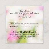 Référencement Carte de parrainage de luxe moderne pour salon & s (Dos)