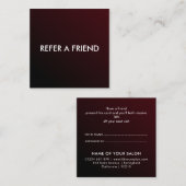 Référencement Carte de parrainage de luxe moderne pour salon & s (Devant / Derrière)