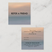 Référencement Carte de parrainage de luxe moderne pour salon & s (Devant / Derrière)