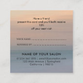 Référencement Carte de parrainage de luxe moderne pour salon & s (Dos)