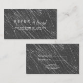 Référencement Carte de parrainage de salon à rayures de marbre m (Devant / Derrière)