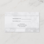 Référencement Carte de parrainage du salon White Glamour Lights (Dos)