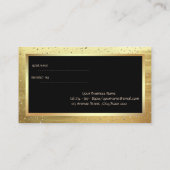 Référencement Carte de parrainage Elegant Gold, Confetti, Brush (Dos)