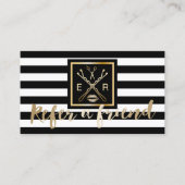 Référencement Carte de parrainage | Logo du salon de maquillage  (Devant)