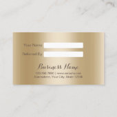 Référencement Carte de parrainage | Luxe Black & Gold (Dos)