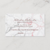 Référencement Carte de parrainage | Maquillage Artiste Coiffeur  (Dos)