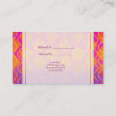 Référencement Carte de parrainage Marocain Arabe Couleurs Vives (Dos)