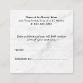 Référencement Carte de parrainage moderne professionnelle pour r (Dos)
