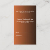 Référencement Carte de parrainage pour Salon & Spa Élégant (Dos)
