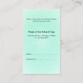 Référencement Carte de parrainage pour Salon & Spa Élégant (Dos)