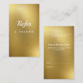 Référencement Carte de parrainage pour Salon & Spa Élégant (Devant / Derrière)