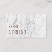 Référencement Carte de parrainage | Salon de beauté en or et mar (Devant)