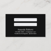 Référencement Carte de parrainage | Salon de beauté moderne Gold (Dos)