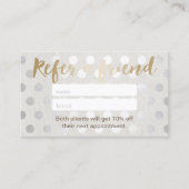 Référencement Carte de parrainage | Salon de coiffure moderne au (Devant)