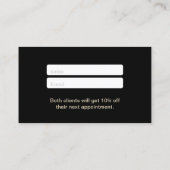 Référencement Carte de parrainage | Script or moderne et ananas (Dos)