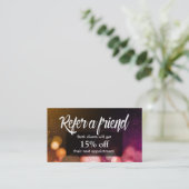 Référencement Carte de parrainage | Spa du salon moderne Sparkle (Debout devant)