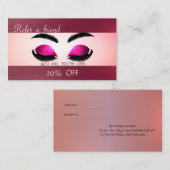 Référencement Carte de Parties scintillant professionnelle Faux (Devant / Derrière)