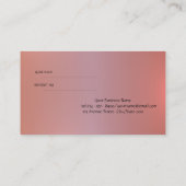 Référencement Carte de Parties scintillant professionnelle Faux (Dos)