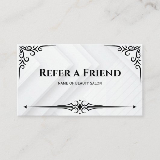 Référencement Carte de recommandation (Devant)