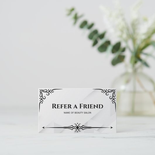Référencement Carte de recommandation (Debout devant)