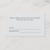 Référencement Carte de recommandation (Dos)