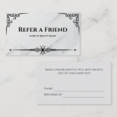 Référencement Carte de recommandation (Devant / Derrière)