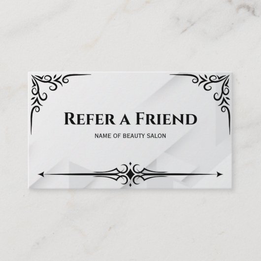 Référencement Carte de recommandation (Devant)