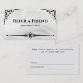 Référencement Carte de recommandation (Devant / Derrière)