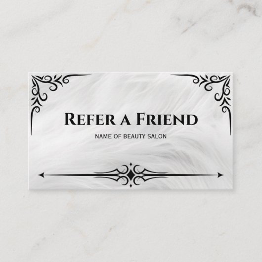 Référencement Carte de recommandation (Devant)