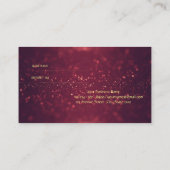 Référencement Carte de recommandation Bokeh brillant, élégant et (Dos)