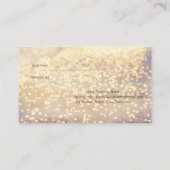 Référencement Carte de recommandation Bokeh élégante et stylée (Dos)