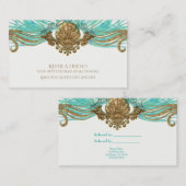 Référencement Carte de recommandation de la plage glamour coquil (Devant / Derrière)