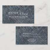 Référencement Carte de recommandation de salon de marbre moderne (Devant / Derrière)