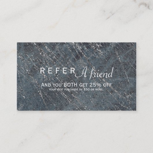 Référencement Carte de recommandation de salon de marbre moderne (Devant)