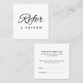 Référencement Carte de recommandation d'entreprise minimaliste (Devant / Derrière)