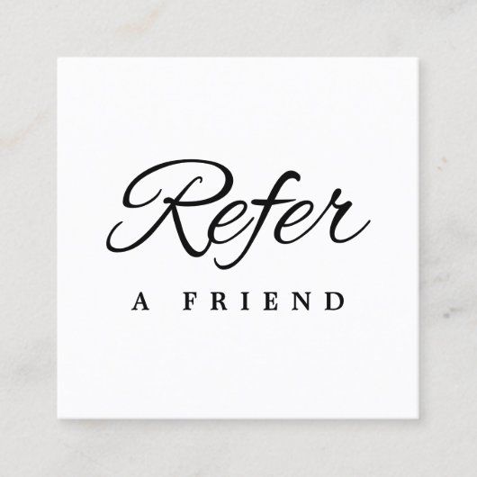 Référencement Carte de recommandation d'entreprise minimaliste (Devant)