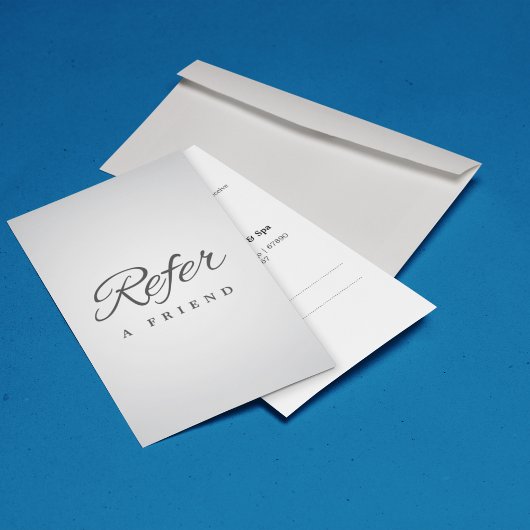 Référencement Carte de recommandation d'entreprise minimaliste