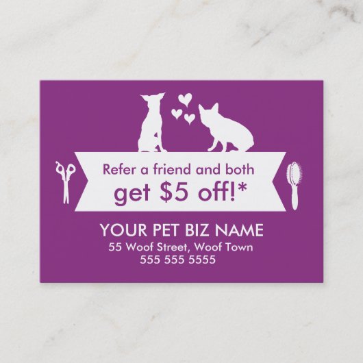 Référencement Carte de recommandation du fabricant de chiens - P (Devant)