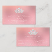 Référencement Carte de recommandation du salon Diamant blanc Lot (Devant / Derrière)