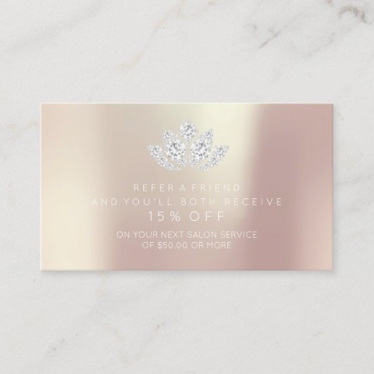 Référencement Carte de recommandation du salon Rose Rose Diamond (Devant)
