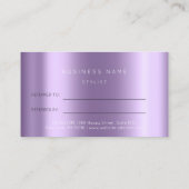 Référencement Carte de recommandation du salon Violet Lavande Sp (Dos)