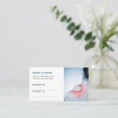 Référencement Carte de recommandation d'un thérapeute de massage (Debout devant)