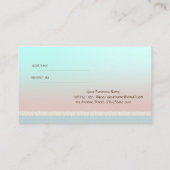 Référencement Carte de recommandation élégante et mignonne (Dos)