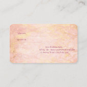 Référencement Carte de recommandation élégante moderne, marbre, (Dos)