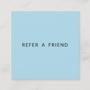 Référencement Carte de recommandation immobilière bleu pastel mo